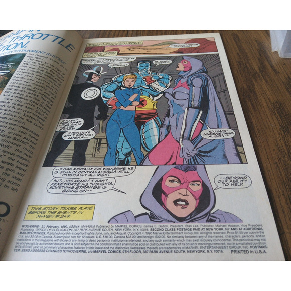 Wolverine #21 (February 1990 Marvel Comics) - Picture 3 of 3
